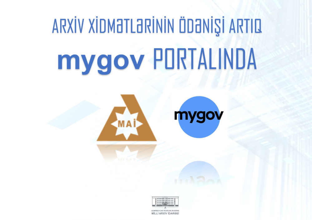Arxiv xidmətlərinin ödənişi artıq “Mygov” portalında